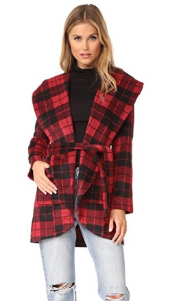 BB Dakota Plaid Overcoat, $74